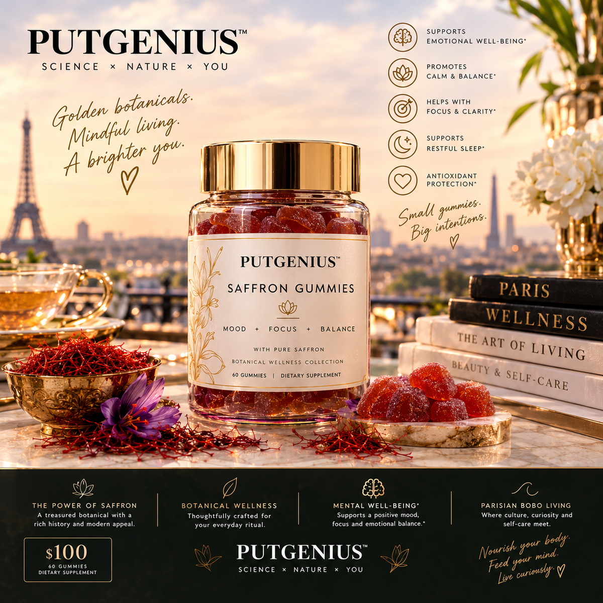 PUTGENIUS™ Saffron Gummies